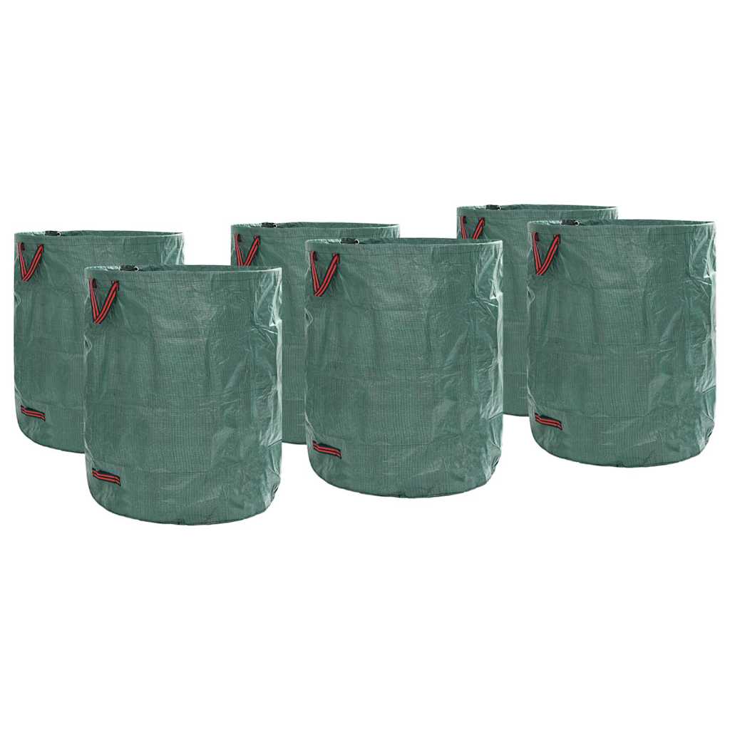 vidaXL Bolsas de Desechos de Jardín 12 uds. 500 l Verde Polipropileno