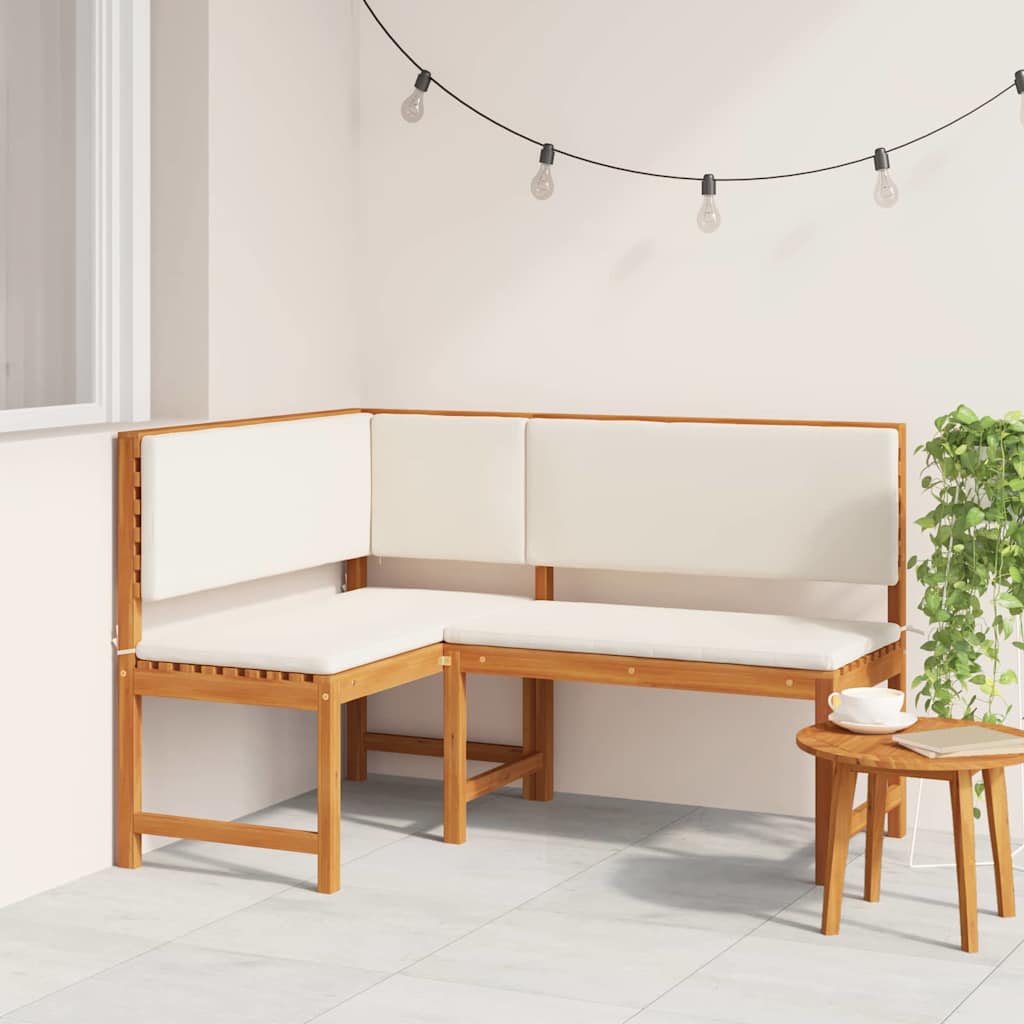vidaXL Silla de Jardín Marrón 140 x 100 x 91cm Madera maciza de Acacia