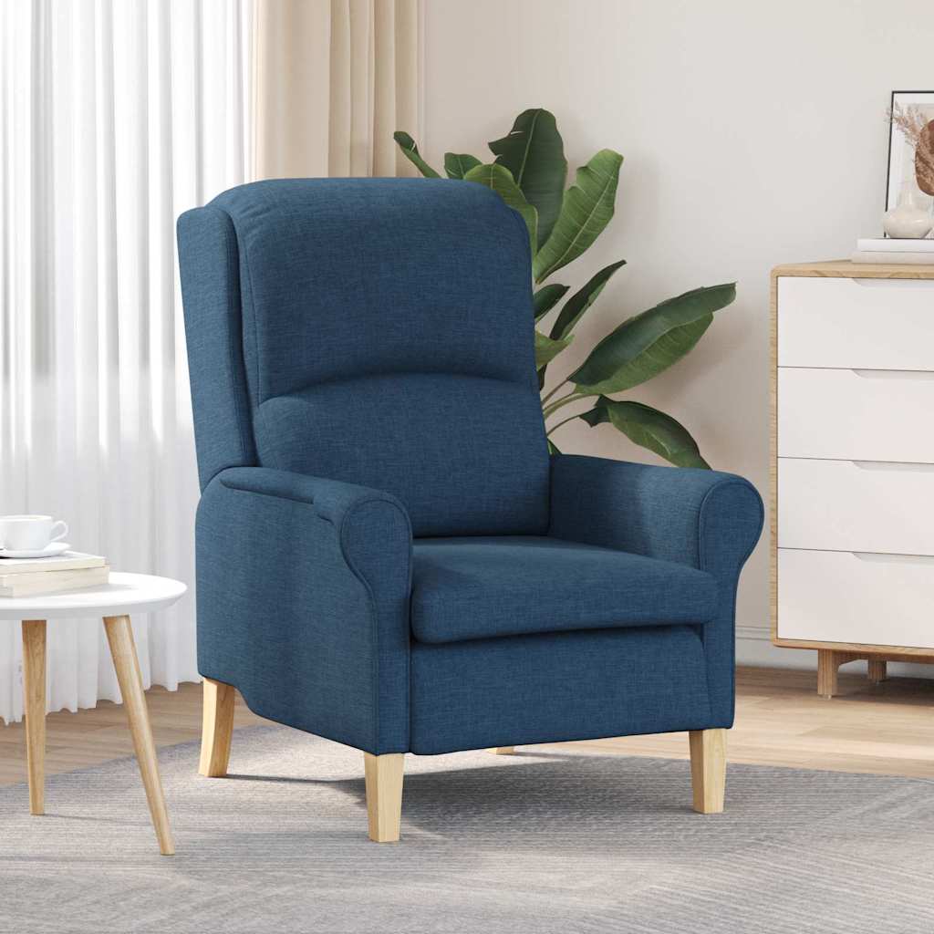 vidaXL sillón Azul tela