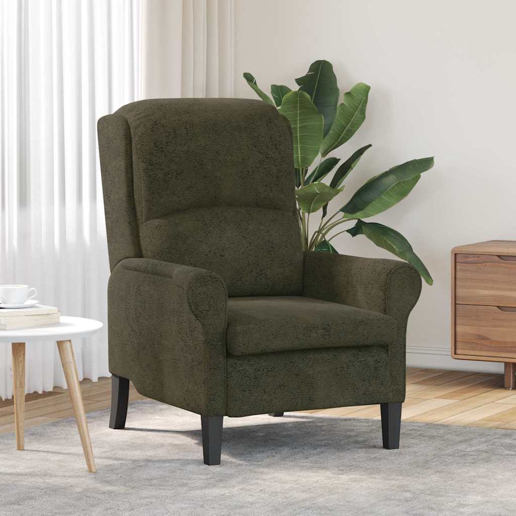 vidaXL sillón Verde ejército Cuero sintético