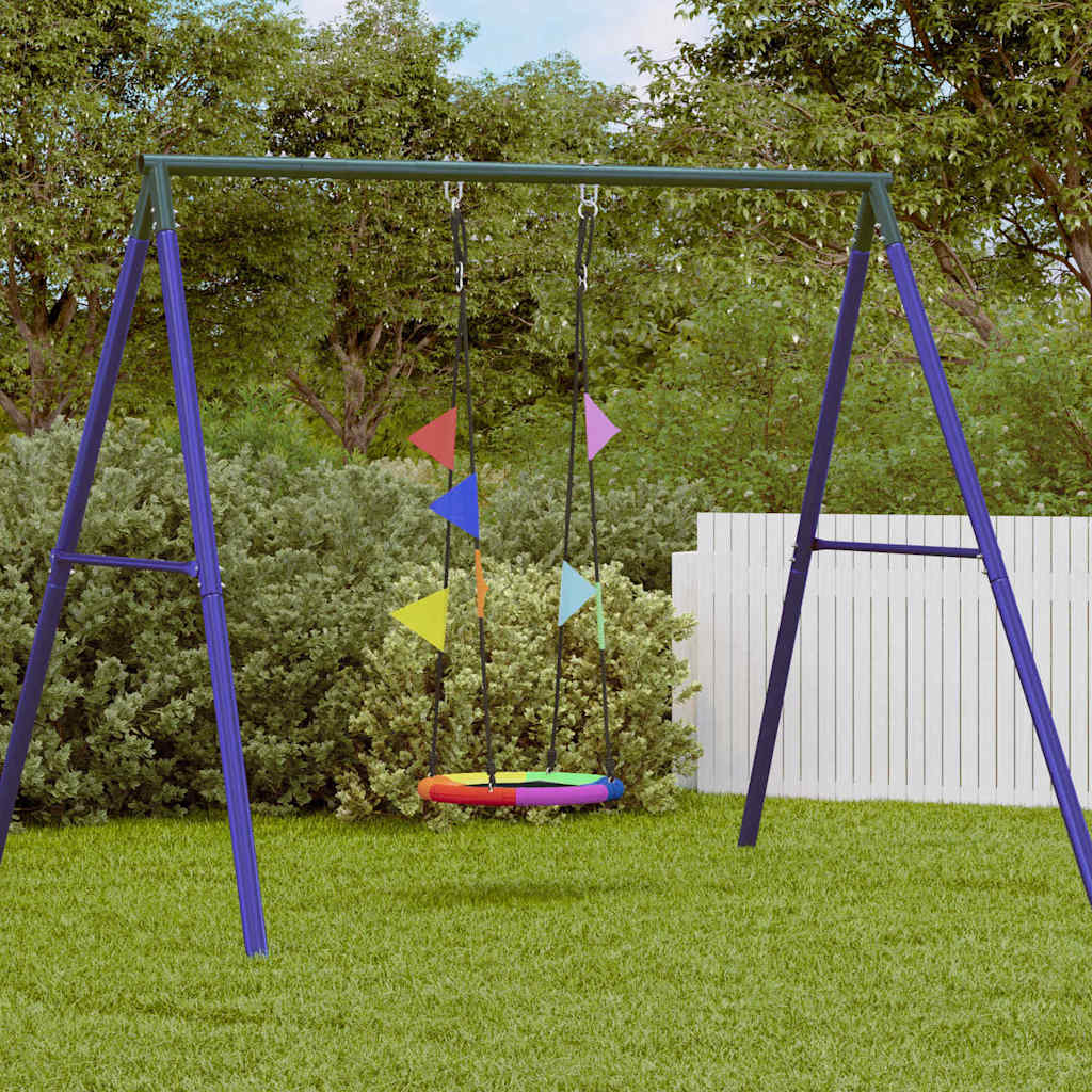 vidaXL Columpio nido Azul 60 x 60 x 180 cm Poliéster