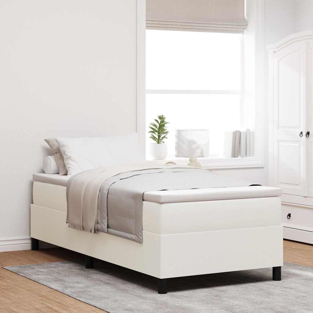 vidaXL Cama tipo Box Spring Crema y 80 x 200 cm Tela de Pana