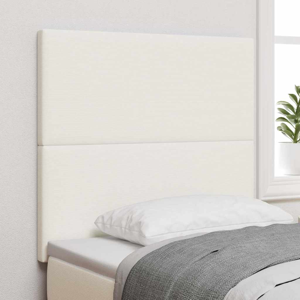 vidaXL Cabecero Crema 100 cm Tela de Pana