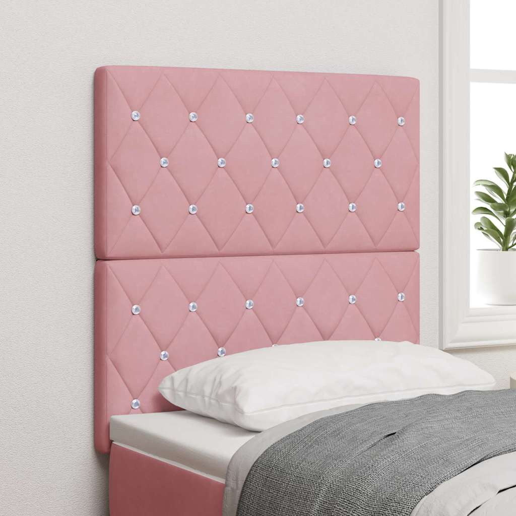 vidaXL Cabecero Rosa 80 cm Terciopelo