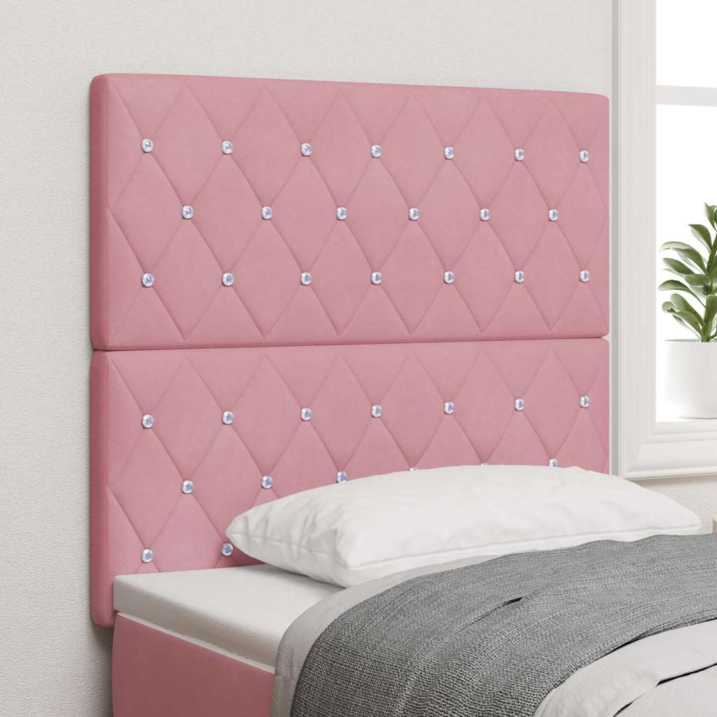 vidaXL Cabecero Rosa 100 cm Terciopelo