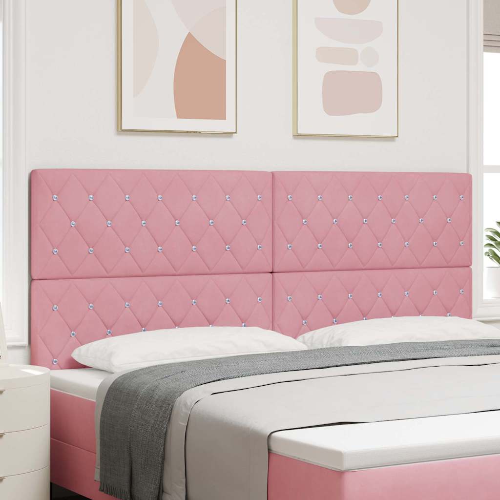 vidaXL Cabecero Rosa 200 cm Terciopelo