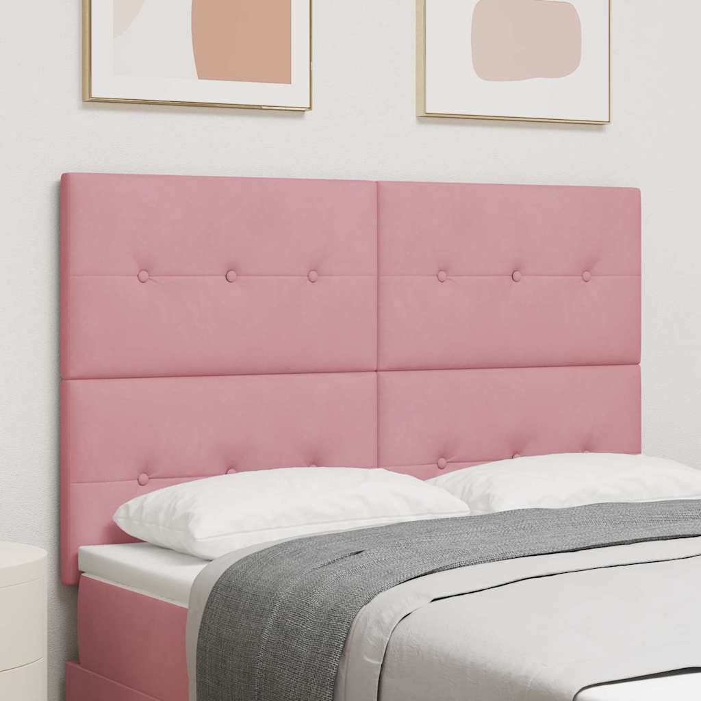vidaXL Cabecero Rosa 160 cm Terciopelo