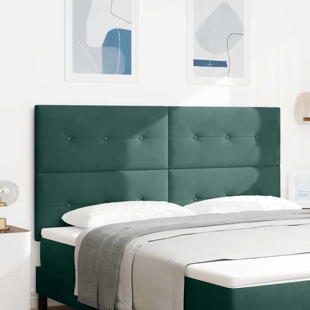 vidaXL Cabecero Verde oscuro 180 cm Terciopelo