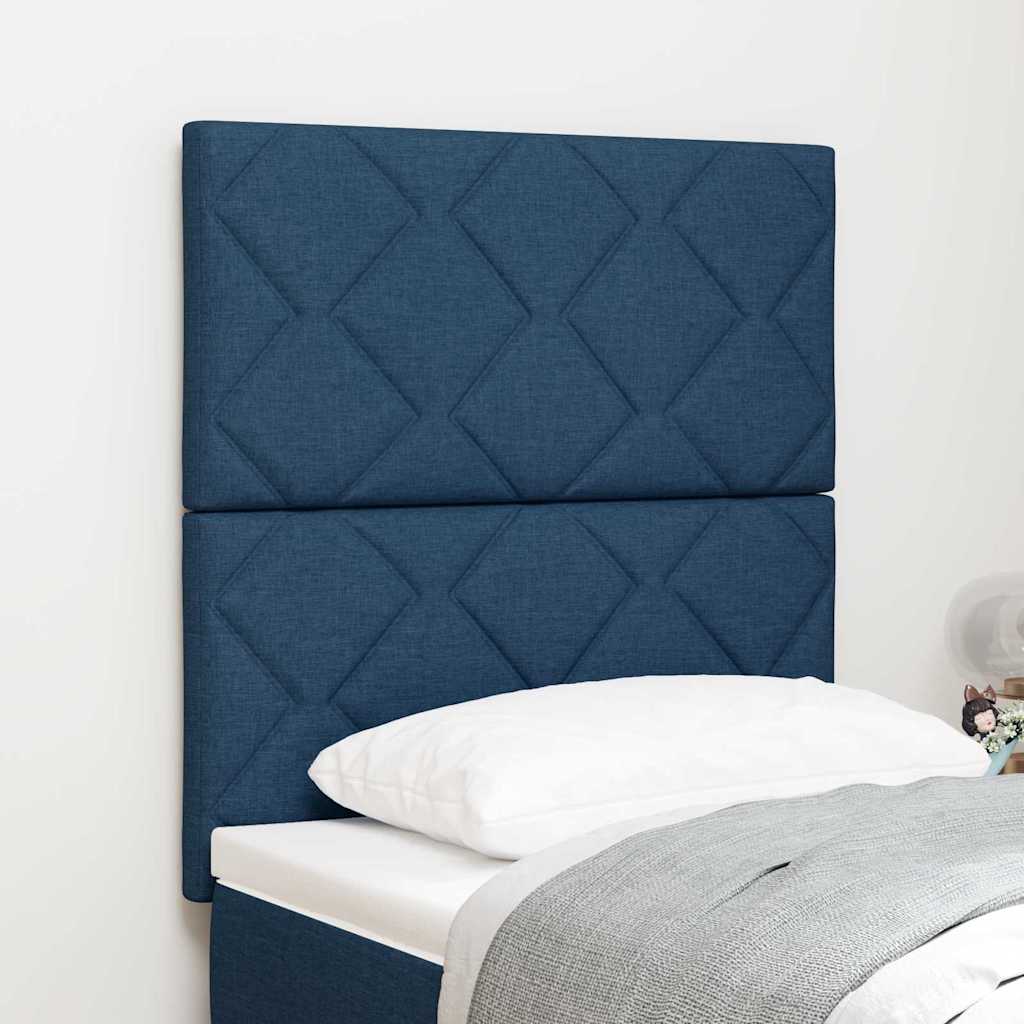 vidaXL Cabecero Azul 80 cm tela