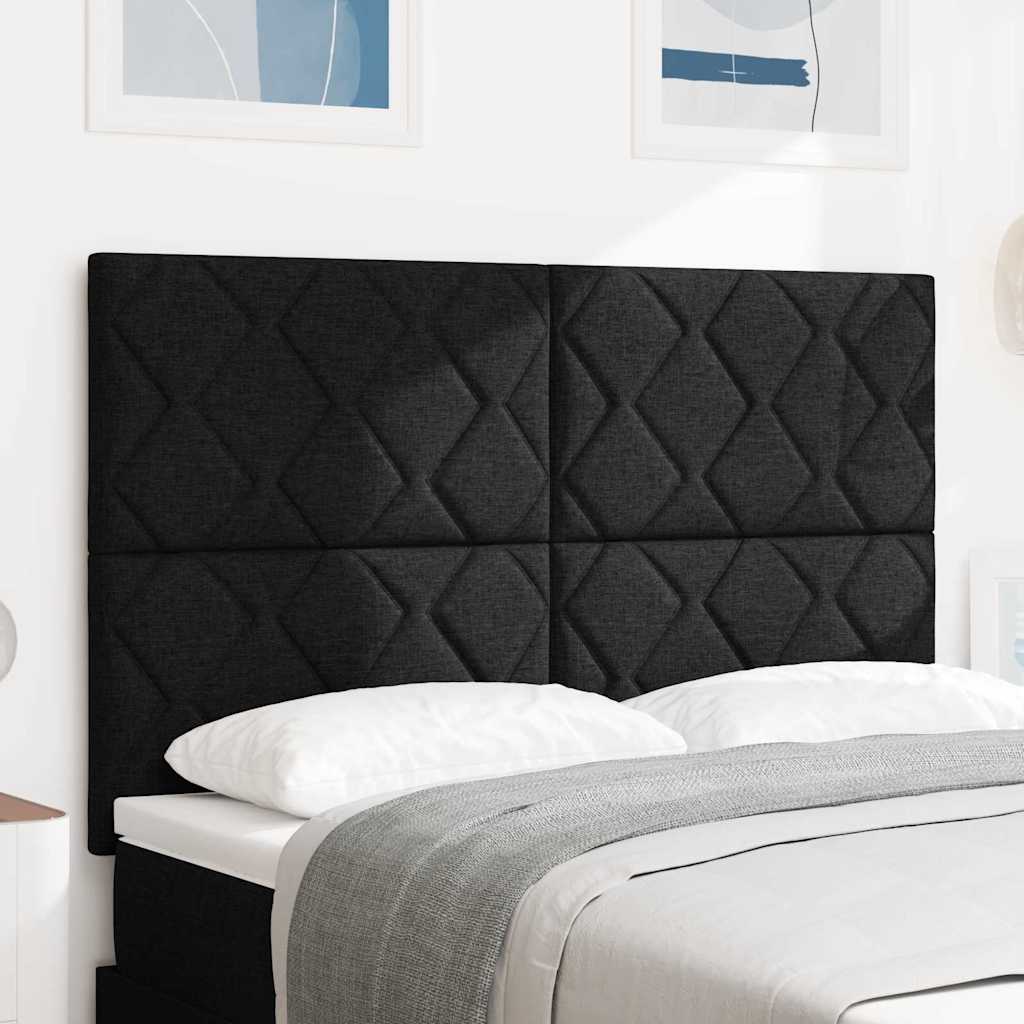 vidaXL Cabecero Negro 160 cm tela