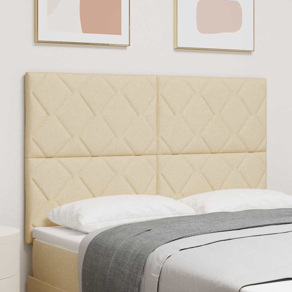 vidaXL Cabecero Crema 160 cm tela