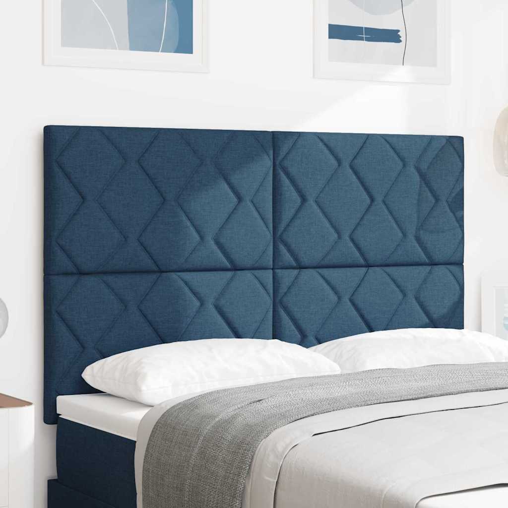 vidaXL Cabecero Azul 160 cm tela