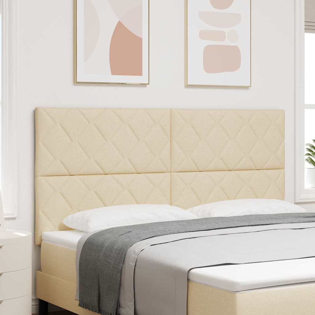 vidaXL Cabecero Crema 180 cm tela