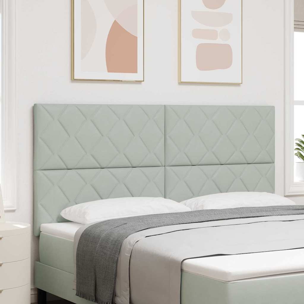 vidaXL Cabecero Gris Claro 180 cm Terciopelo