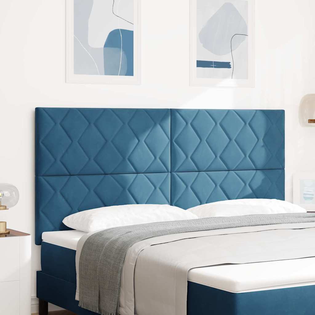 vidaXL Cabecero Azul Oscuro 180 cm Terciopelo