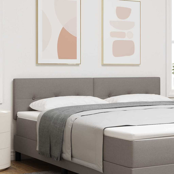 vidaXL Cabecero LED Taupé tela