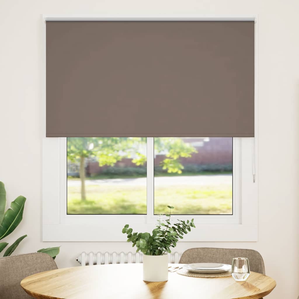 vidaXL Estor Enrollable Opaco Color Café 120x175 cm Tela Ancho 116,6cm