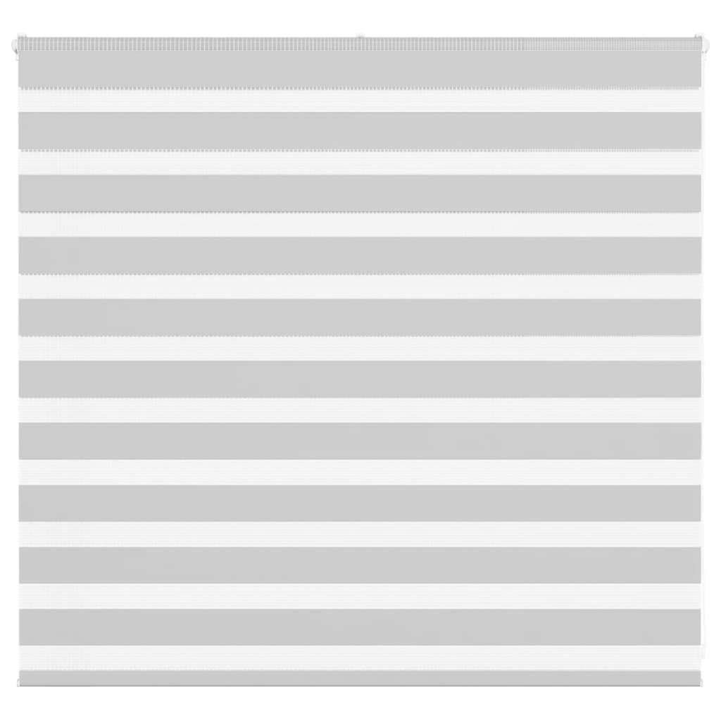 vidaXL Estor cebra gris claro 160x100cm tejido ancho 155,9cm poliéster