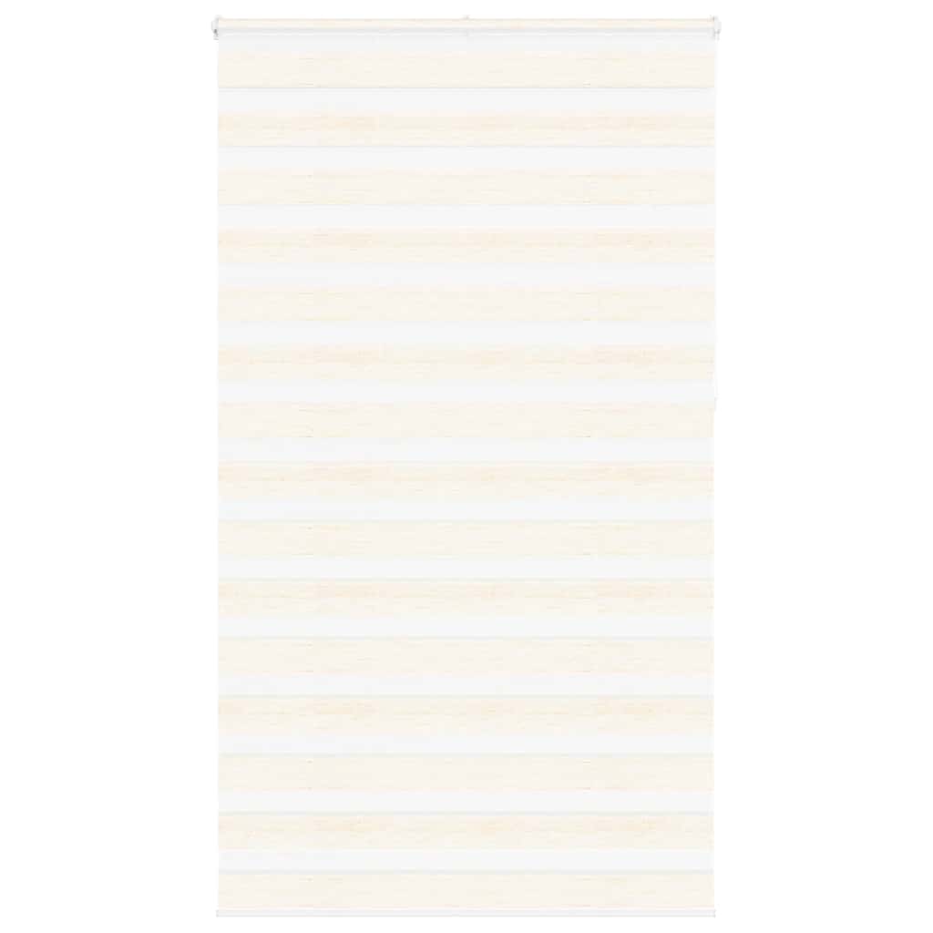 vidaXL Estor cebra beige mármol tejido ancho 115,9 cm poliéster