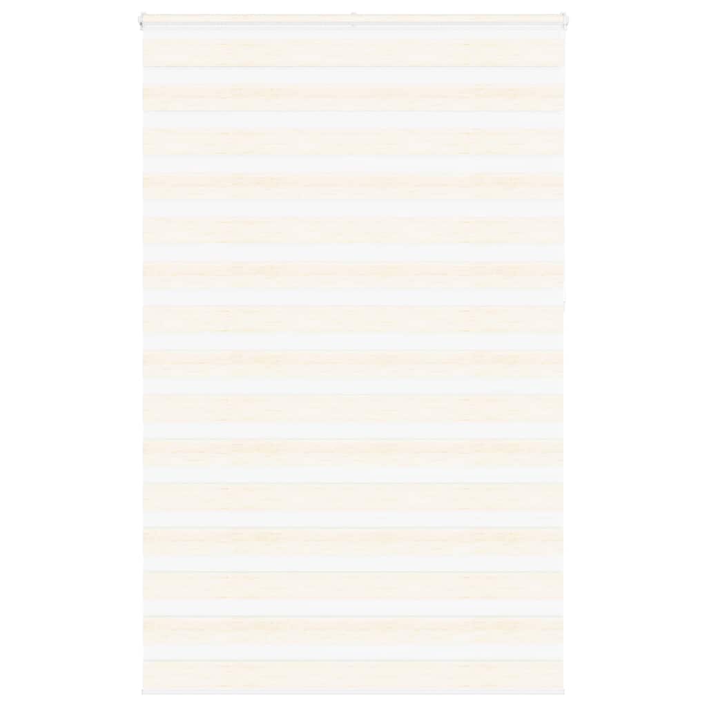 vidaXL Estor cebra beige mármol tejido ancho 145,9 cm poliéster