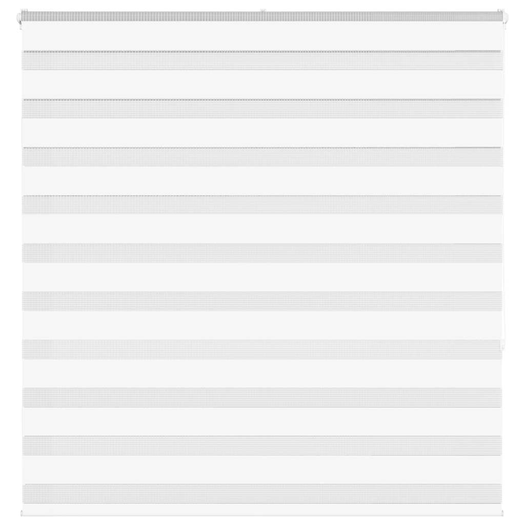 vidaXL Estor cebra blanco 145x150 cm tejido ancho 140,9 cm poliéster