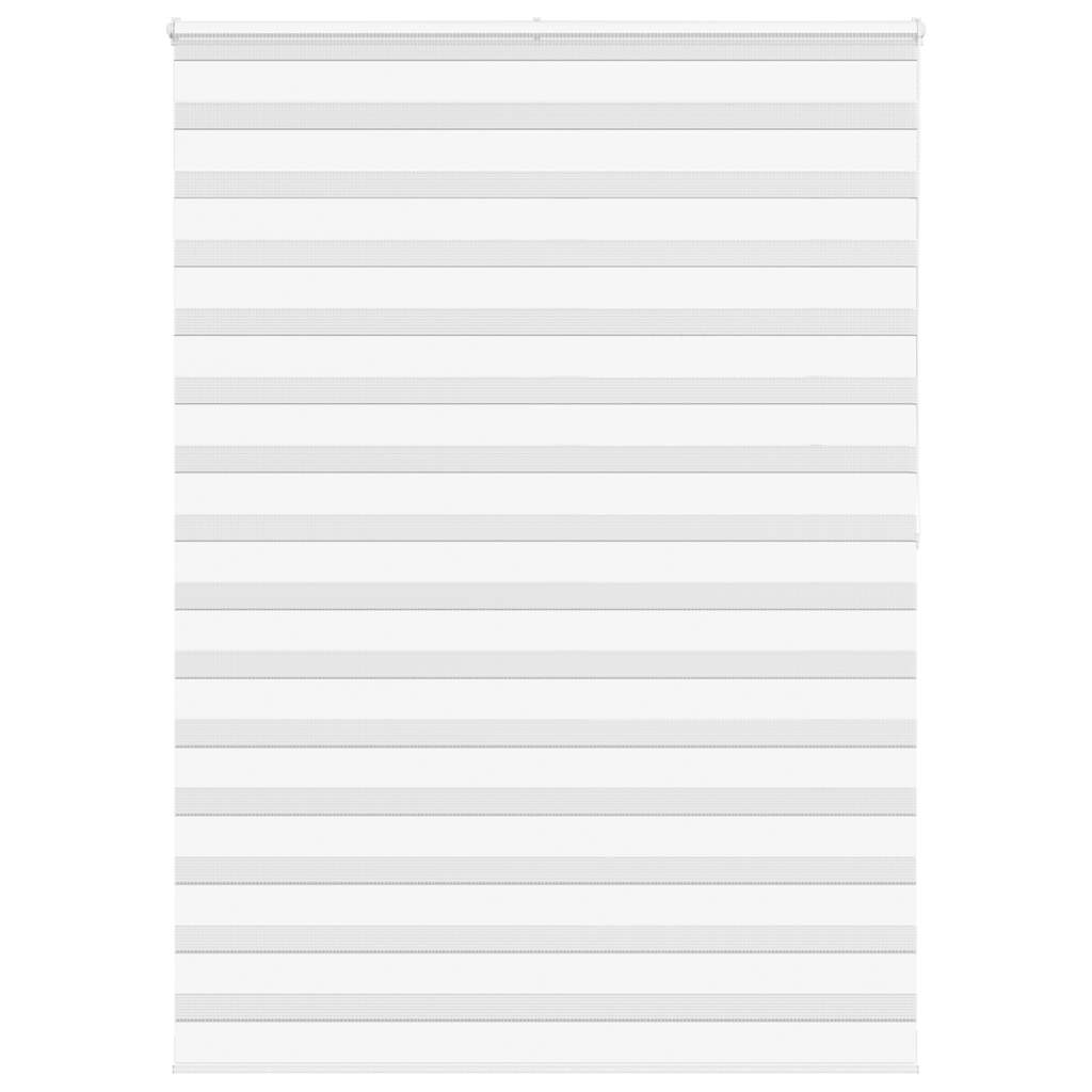 vidaXL Estor cebra blanco 160x200 cm tejido ancho 155,9 cm poliéster