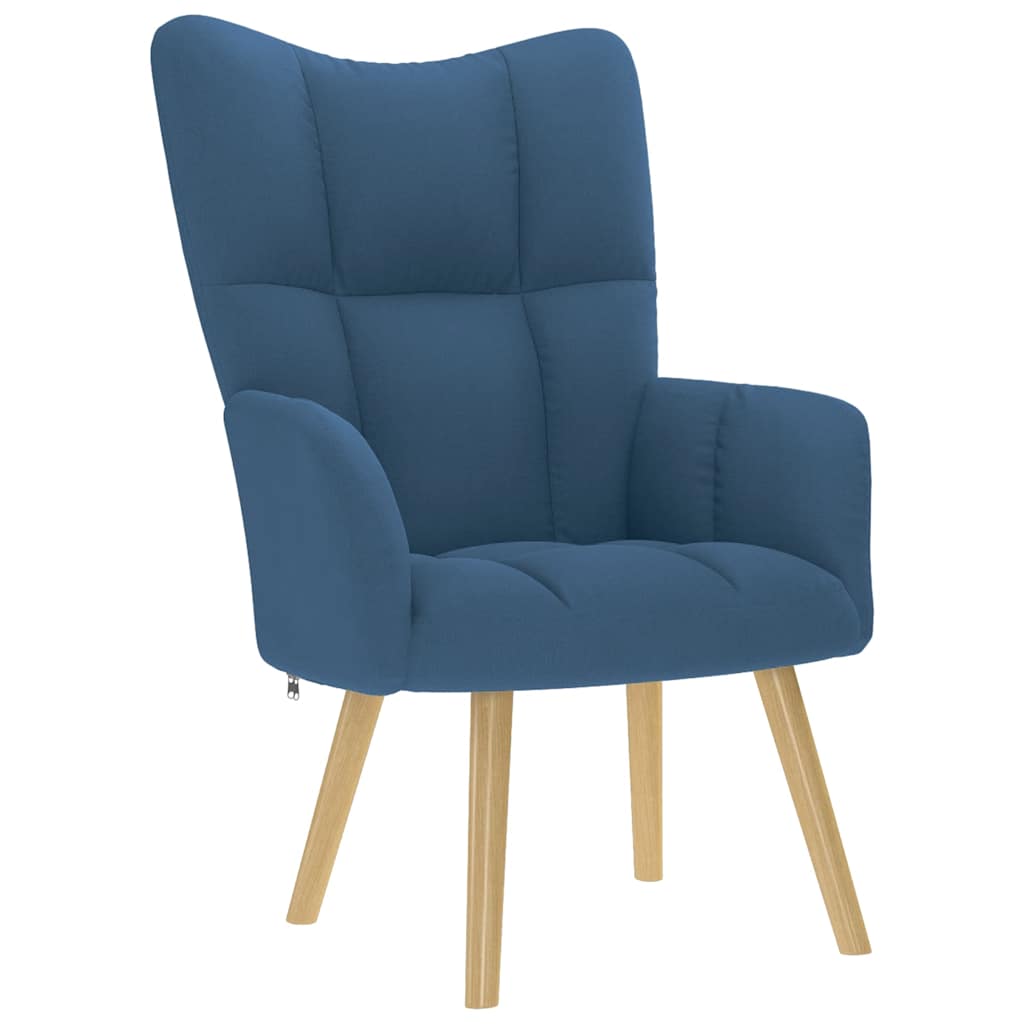 vidaXL Sillón de relax de tela azul