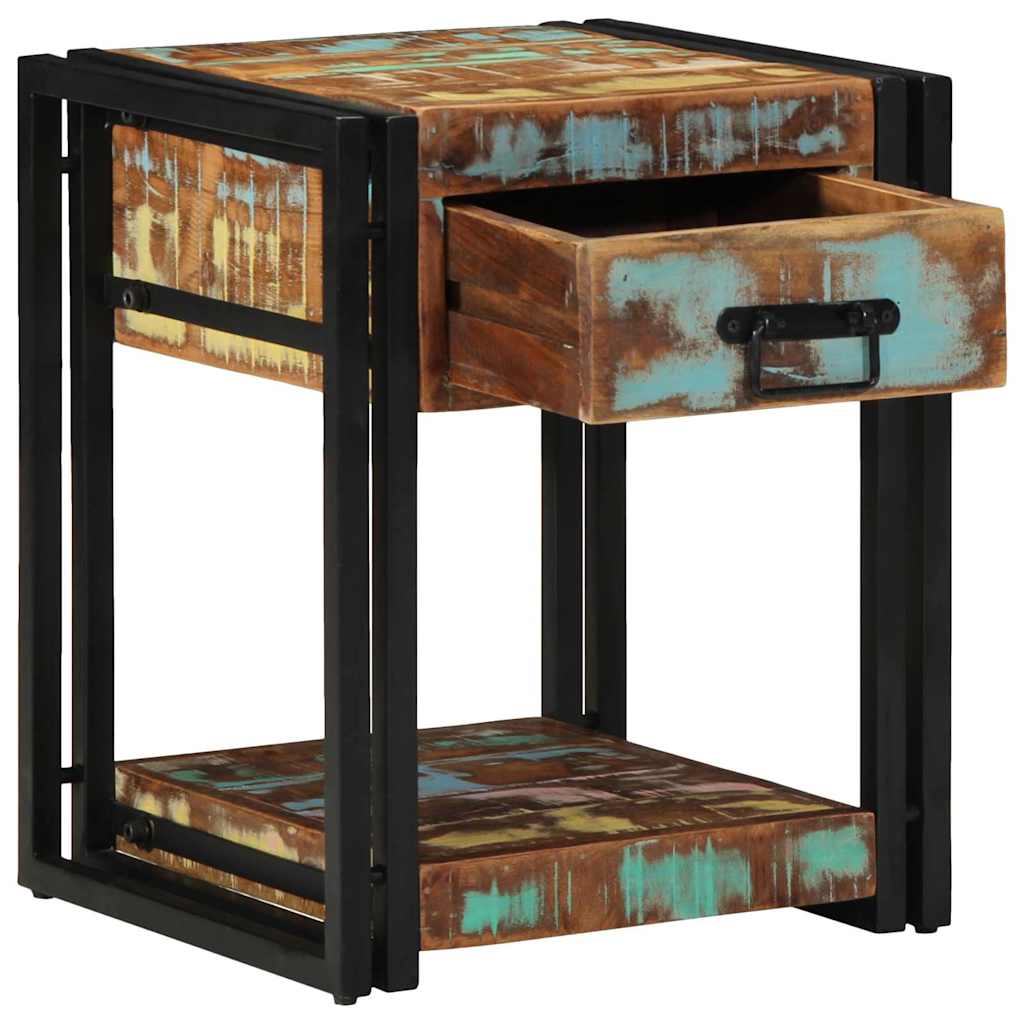 vidaXL Armario de Noche 40 x 40 x 50 cm Madera sólida recuperada