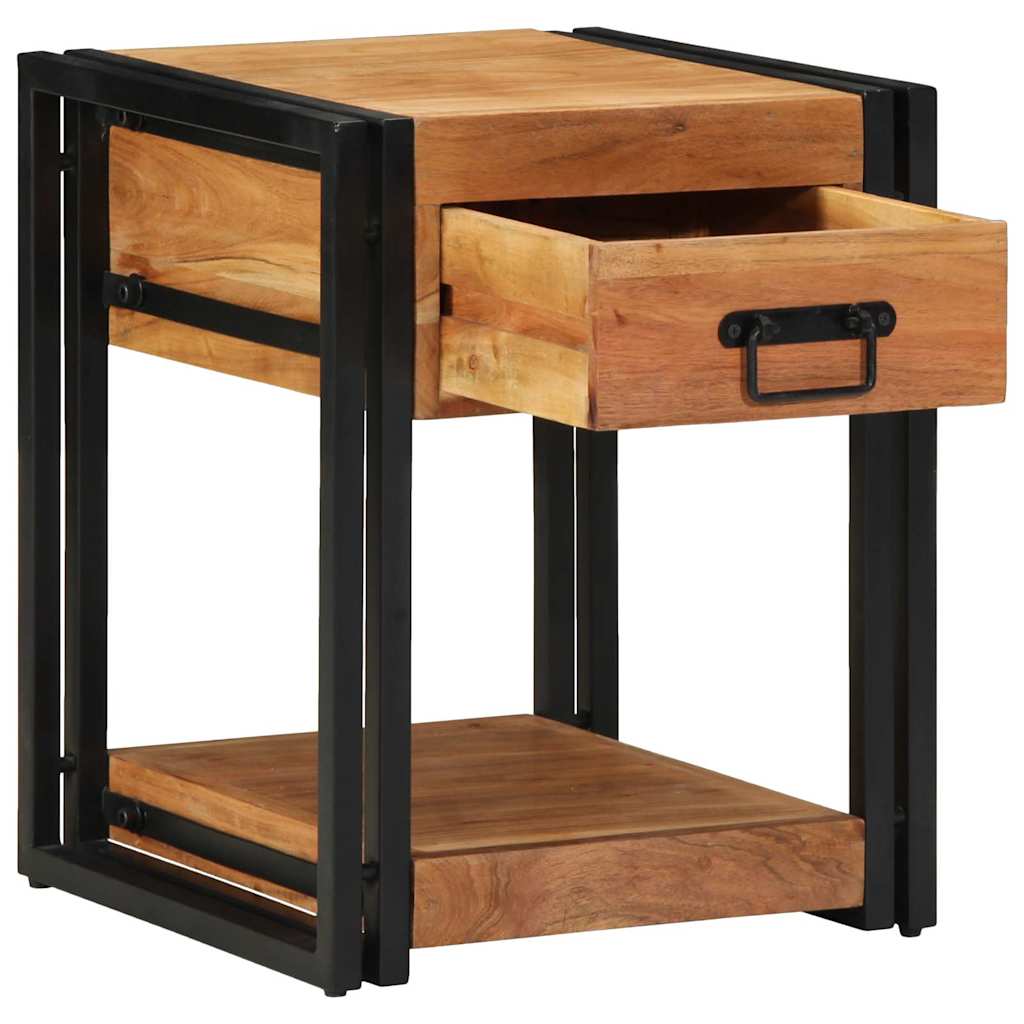vidaXL Armario de Noche Marrón 40 x 40 x 50 cm Madera de Acacia Sólida