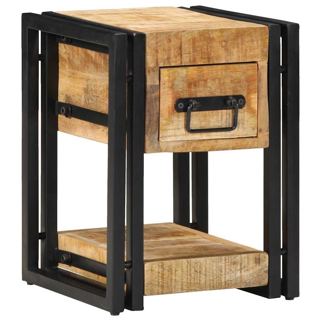 vidaXL Armario de Noche Marrón 30 x 30 x 40 cm Madera de mango maciza