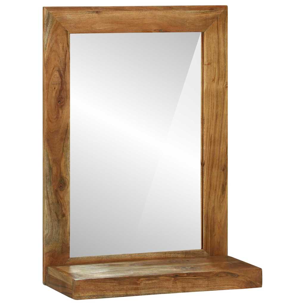 vidaXL Espejo de baño Marrón 50 x 22 x 70 cm Madera de Acacia Sólida