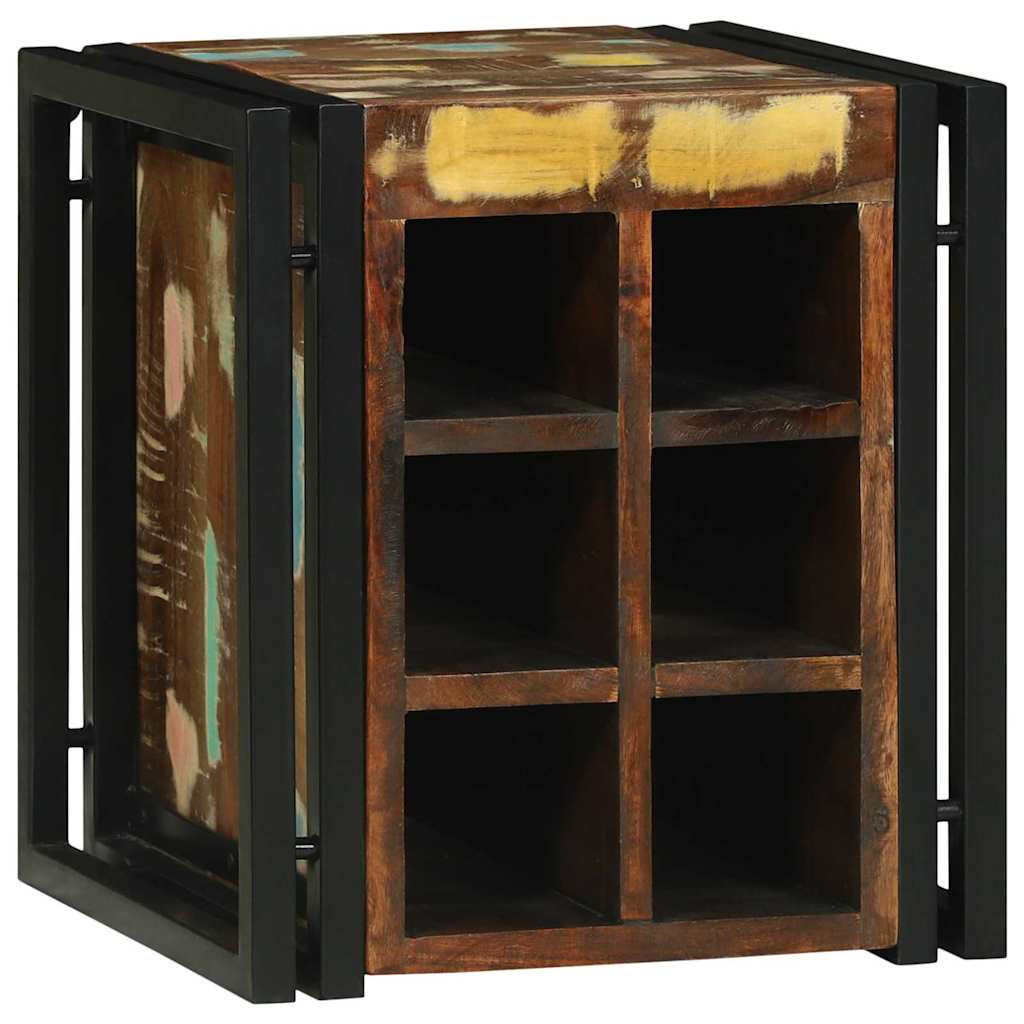 vidaXL Estante de Vino 35 x 35 x 39 cm Madera sólida recuperada