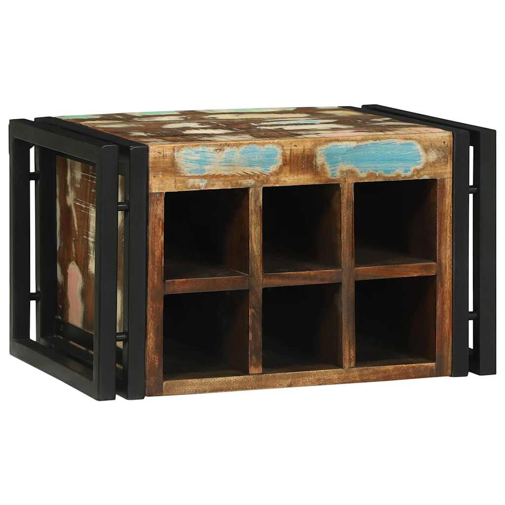 vidaXL Estante de Vino 2 uds. Multicolor y negro 46 x 35 x 27,5 cm