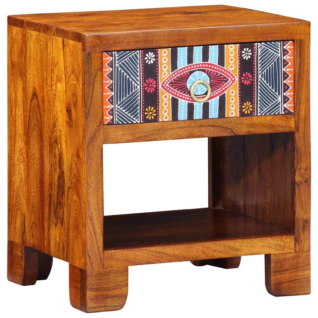 vidaXL Aparador Multicolor 40 x 35 x 45 cm madera maciza de acacia