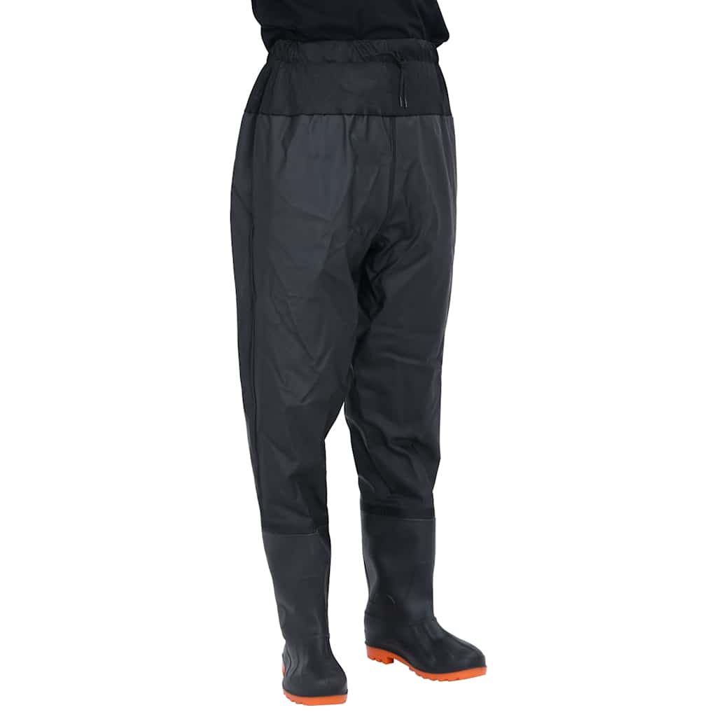 vidaXL Vadeador de cintura con botas negro talla 42