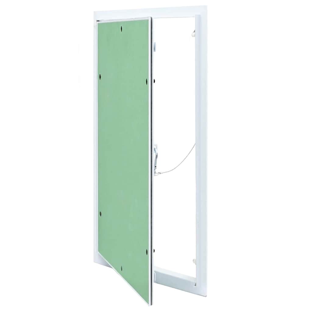 vidaXL Panel de acceso Verde y Plata 35 x 55 cm Aluminio y Pladur