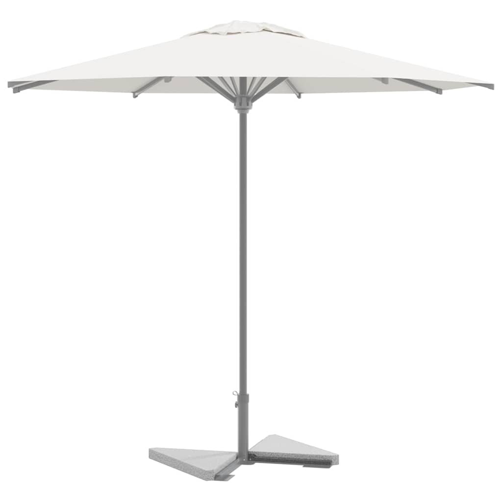 vidaXL Discos de peso para sombrilla (2 unidades, granito gris, triangulares, 14 kg)