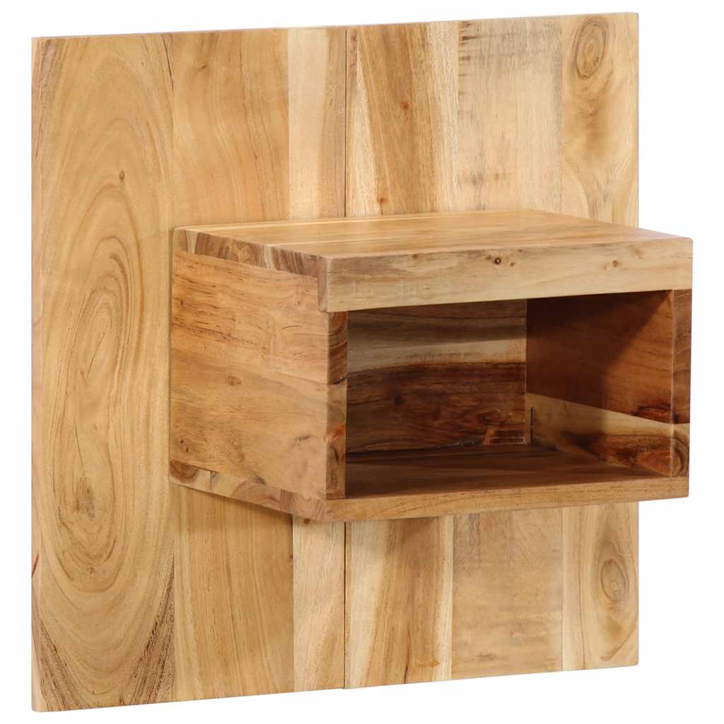 vidaXL Mesita de noche madera maciza de acacia 50x27x50 cm