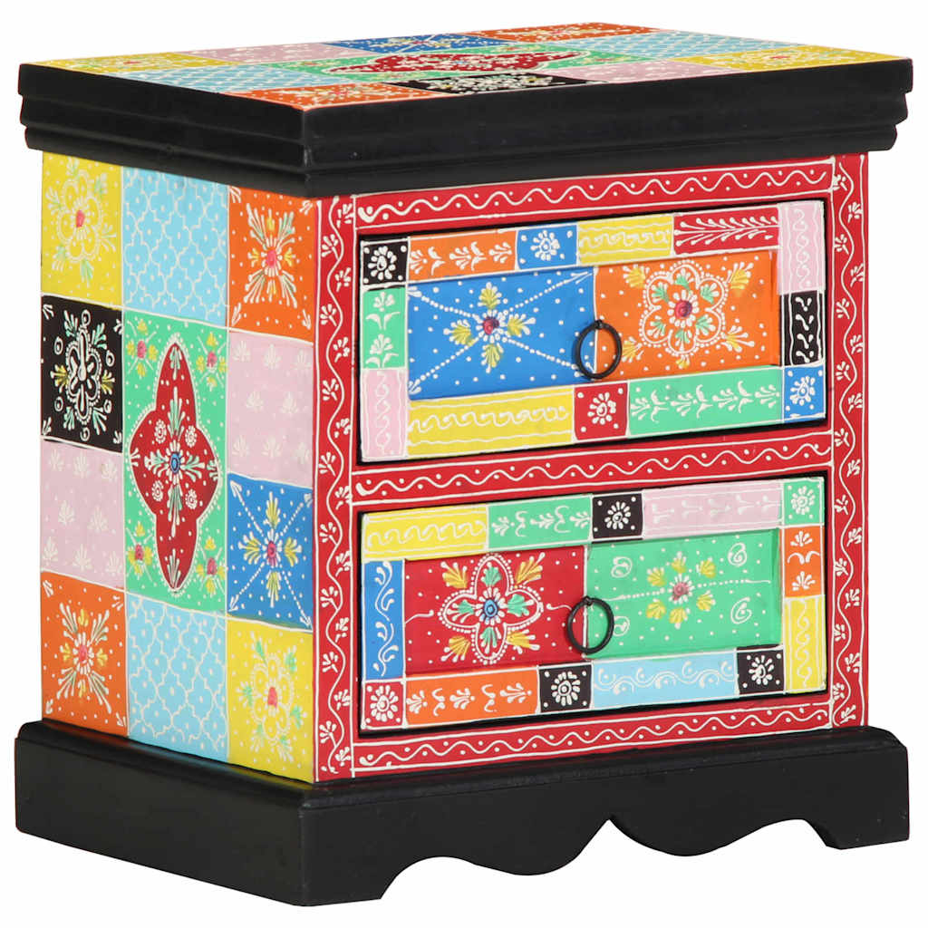 vidaXL Armario de Noche con cajón Multicolor 40 x 35 x 45 cm