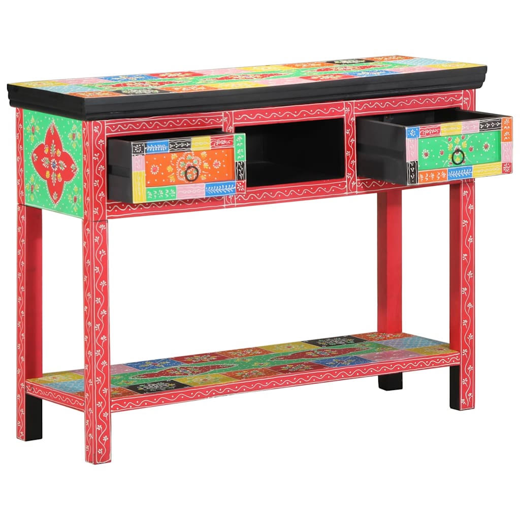 vidaXL Mesa Consola con cajón Multicolor 100 x 30 x 77 cm