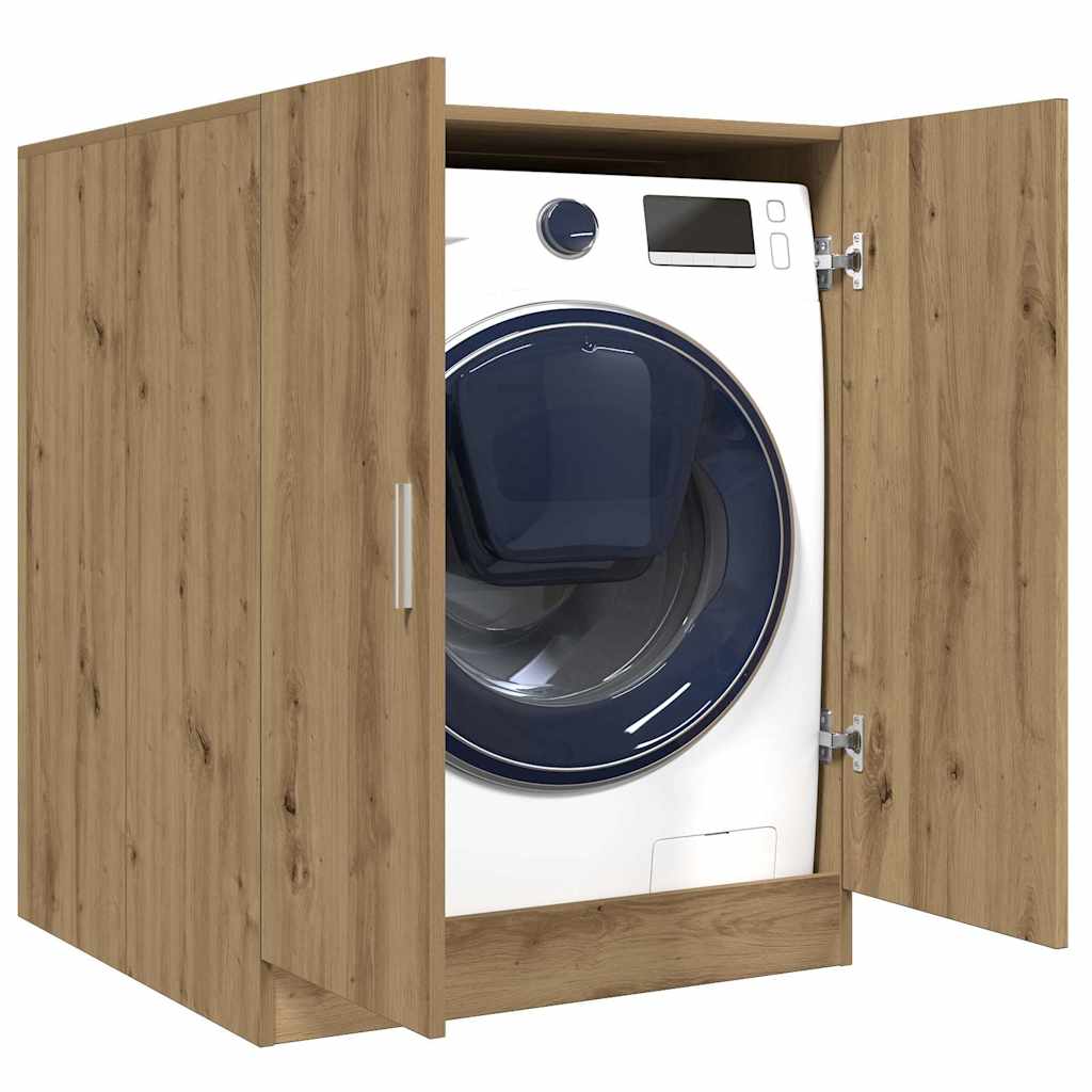 vidaXL Armario de lavadora roble artisan 70,5x71,5x91,5 cm
