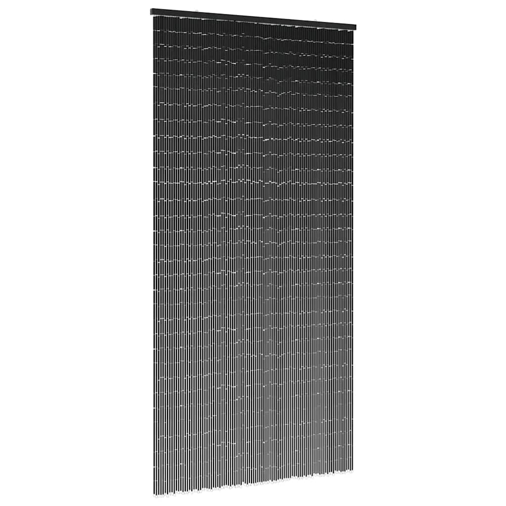vidaXL Cortina para puerta insectos gris claro 100x200cm bambú