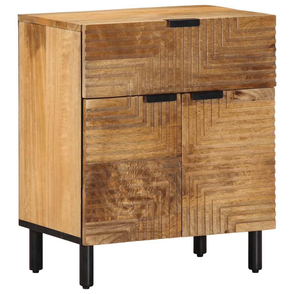 vidaXL Mesita de noche madera maciza de mango 50x33x60 cm marrón