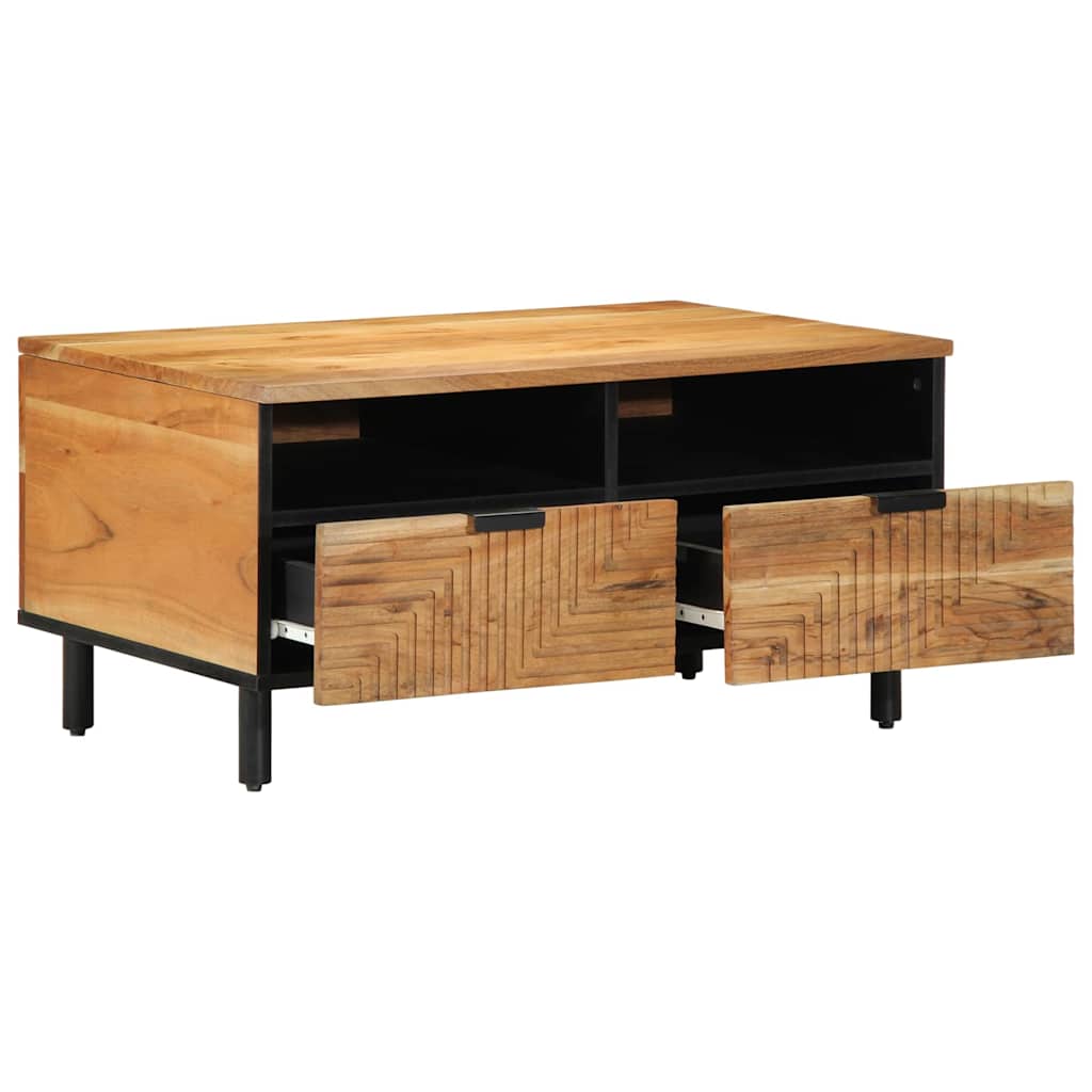 vidaXL Mesa de centro 80 x 54 x 40 cm Madera de Acacia Sólida