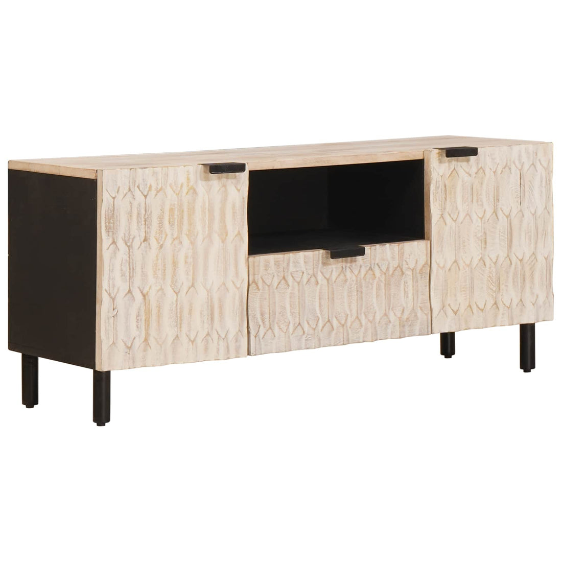 vidaXL Mueble de TV con cajón Acabado de Lavado 105 x 33 x 46 cm