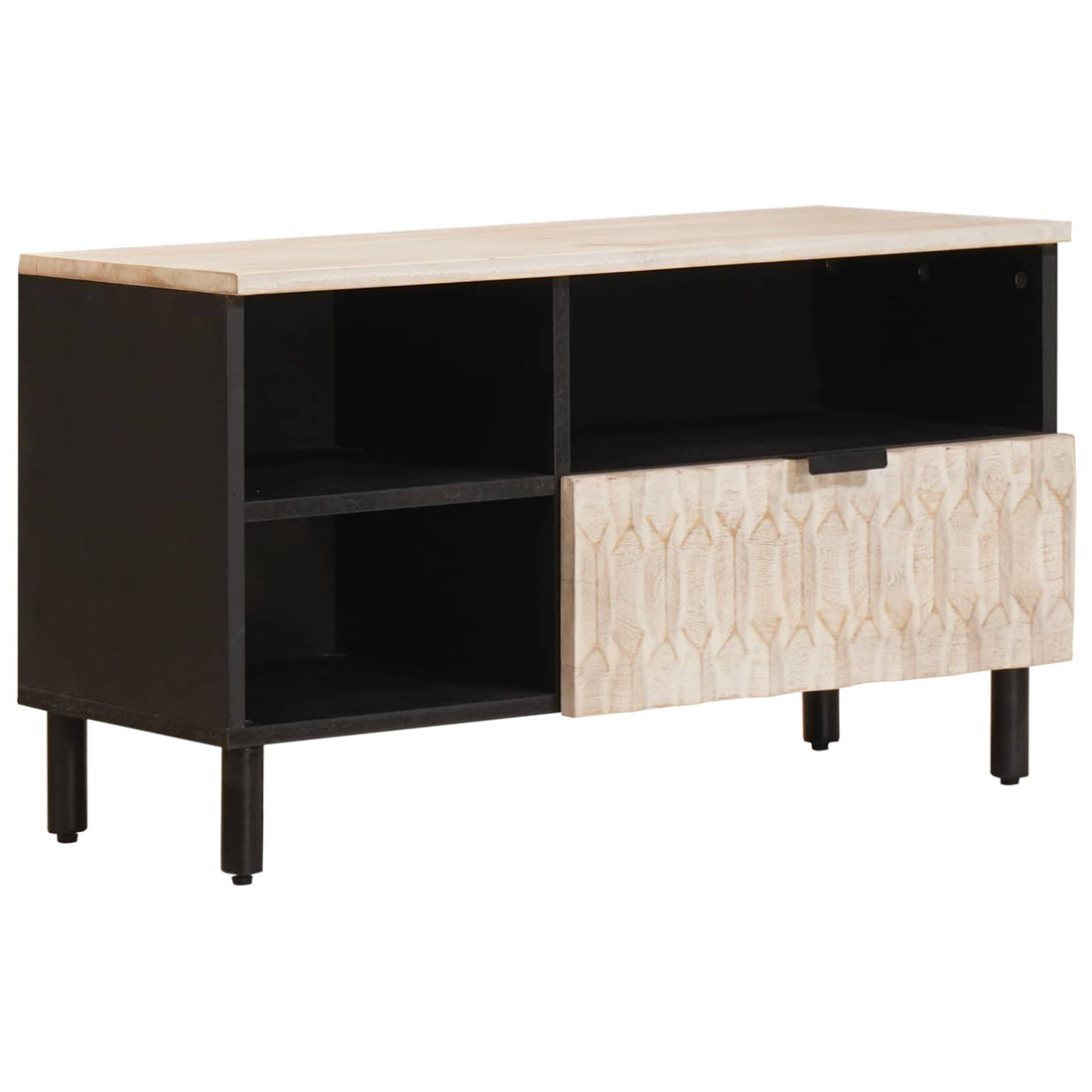vidaXL Mueble de TV con cajón Acabado de Lavado 80 x 33 x 46 cm