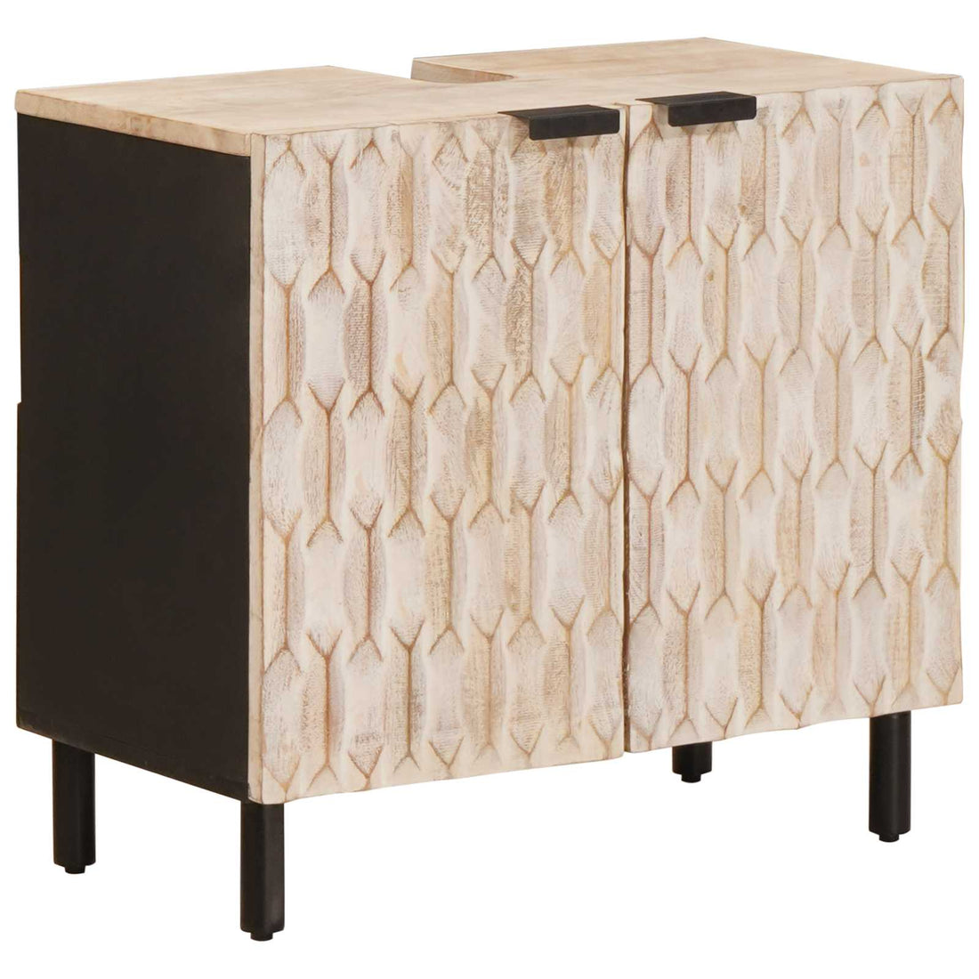 vidaXL Mueble de lavabo para baño con estante 62 x 33 x 58 cm