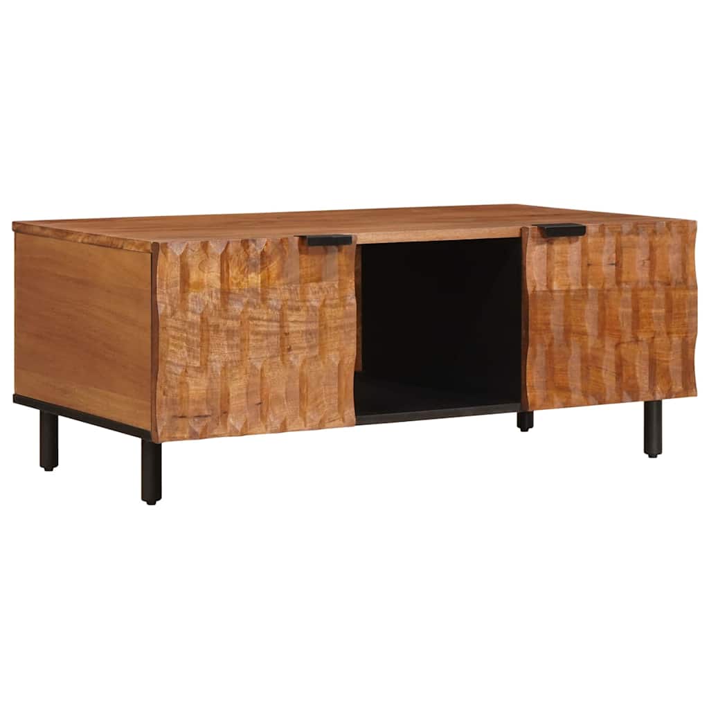 vidaXL Mesa de Café Marrón 100 x 54 x 40 cm Madera de mango maciza