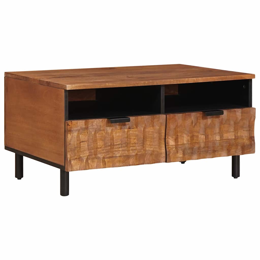 vidaXL Mesa de Café Marrón 80 x 54 x 40 cm Madera de mango maciza