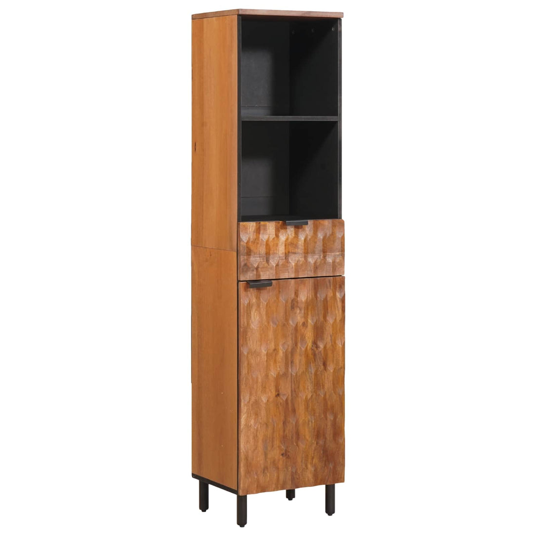 vidaXL Mueble de Cuarto de Baño con estante Marrón 38 x 33 x 160 cm